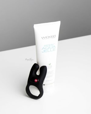 Couples Vibrators | Couples Vibrators Nōs Vibrating Cock Ring Black + Free Aqua Jelle Lube Bundle Couples Vibrators Couples Vibrators