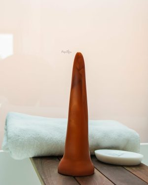 Extra Large | Extra Large Squirm Supersoft Silicone Cone Anal Plug Dildos Bronze