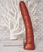 Extra Large | Extra Large Worm – Long Anal Toy In Supersoft Bronze Silicone Dildos Bronze