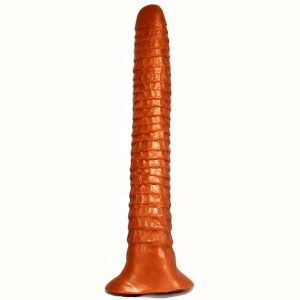 Extra Large | Extra Large Worm – Long Anal Toy In Supersoft Bronze Silicone Dildos Bronze