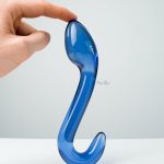 Glass, Wood & Metal | Glass, Wood & Metal Champ G-Spot Glass Dildo By Chrystalino Dildos Glass, Wood & Metal