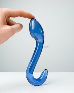 Glass, Wood & Metal | Glass, Wood & Metal Champ G-Spot Glass Dildo By Chrystalino Dildos Glass, Wood & Metal