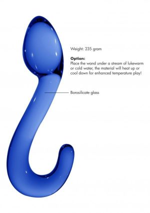 Glass, Wood & Metal | Glass, Wood & Metal Champ G-Spot Glass Dildo By Chrystalino Dildos Glass, Wood & Metal