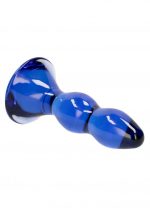 Glass, Wood & Metal | Glass, Wood & Metal Pleaser Blue Glass Butt Plug By Chrystalino Dildos Glass, Wood & Metal