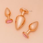 Glass, Wood & Metal | Glass, Wood & Metal Rear Assets Trainer Kit – Pink Heart, Rose Gold Booty Toys Glass, Wood & Metal