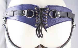 Harnesses & Kits | Harnesses & Kits Aslan Prince Minx Purple Leather Strap-On Harness Group Play Harnesses & Kits