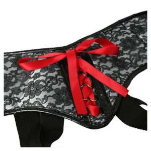 Harnesses & Kits | Harnesses & Kits Plus Size Grey And Black Lace Harness Group Play Harnesses & Kits