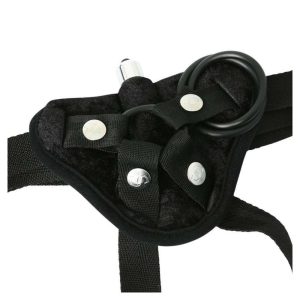 Harnesses & Kits | Harnesses & Kits Vibrating Velvet Harness Group Play Black