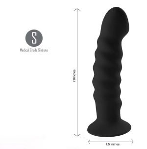 Non-Realistic | Non-Realistic Kendall Silicone Suction Cup Dildo Dildos Black