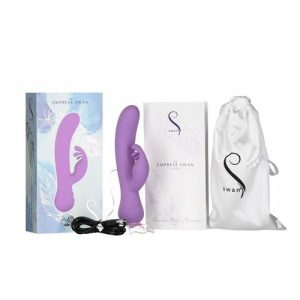 Rabbit / Dual & Triple Stimulation | Rabbit / Dual & Triple Stimulation Empress Swan Dual Massaging Vibrator Rabbit / Dual & Triple Stimulation Rabbit / Dual & Triple Stimulation