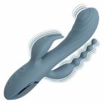 Rabbit / Dual & Triple Stimulation | Rabbit / Dual & Triple Stimulation Iii Triple Ecstasy – Thumping Rabbit Vibrator With Anal Beaded Probe Toys Rabbit / Dual & Triple Stimulation