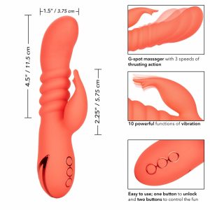 Rabbit / Dual & Triple Stimulation | Rabbit / Dual & Triple Stimulation Orange County Cutie Thrusting Rabbit Vibrator Rabbit / Dual & Triple Stimulation Rabbit / Dual & Triple Stimulation