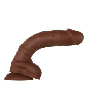 Realistic | Realistic Real Supple Silicone Posable 8.25 Inch Dildo By Novelties Dildos Chocolate