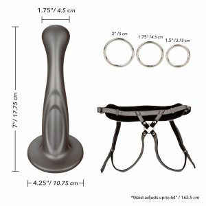 Suction Cup | Suction Cup Royal Sensual Set – Harness With Dual-Density Dildo Dildos Suction Cup