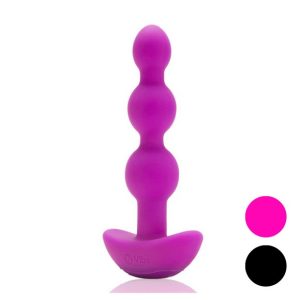 Vibrating Anal | Vibrating Anal Triplet Vibrating Anal Beads Booty Toys Black