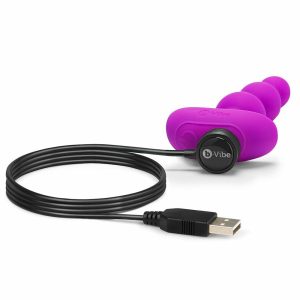 Vibrating Anal | Vibrating Anal Triplet Vibrating Anal Beads Booty Toys Black