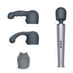 Wands & Attachments | Wands & Attachments Set Bundle: Rechargeable Wand Massager With Silicone Attachments Toys Wands & Attachments